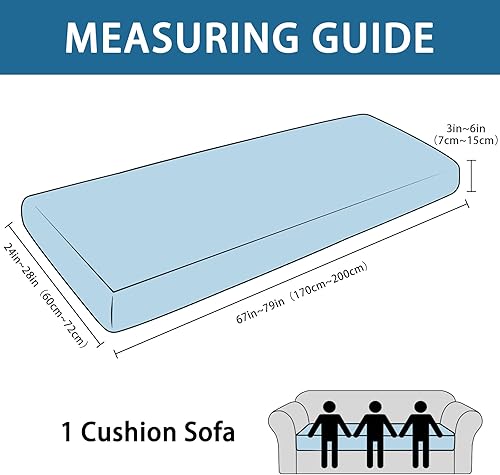Miniatura 4 de Funda de cojín para sofá con aspecto de cuero, 1 unidad, elástica para sofá de sala de estar, funda de cojín individual para sofá, protector de