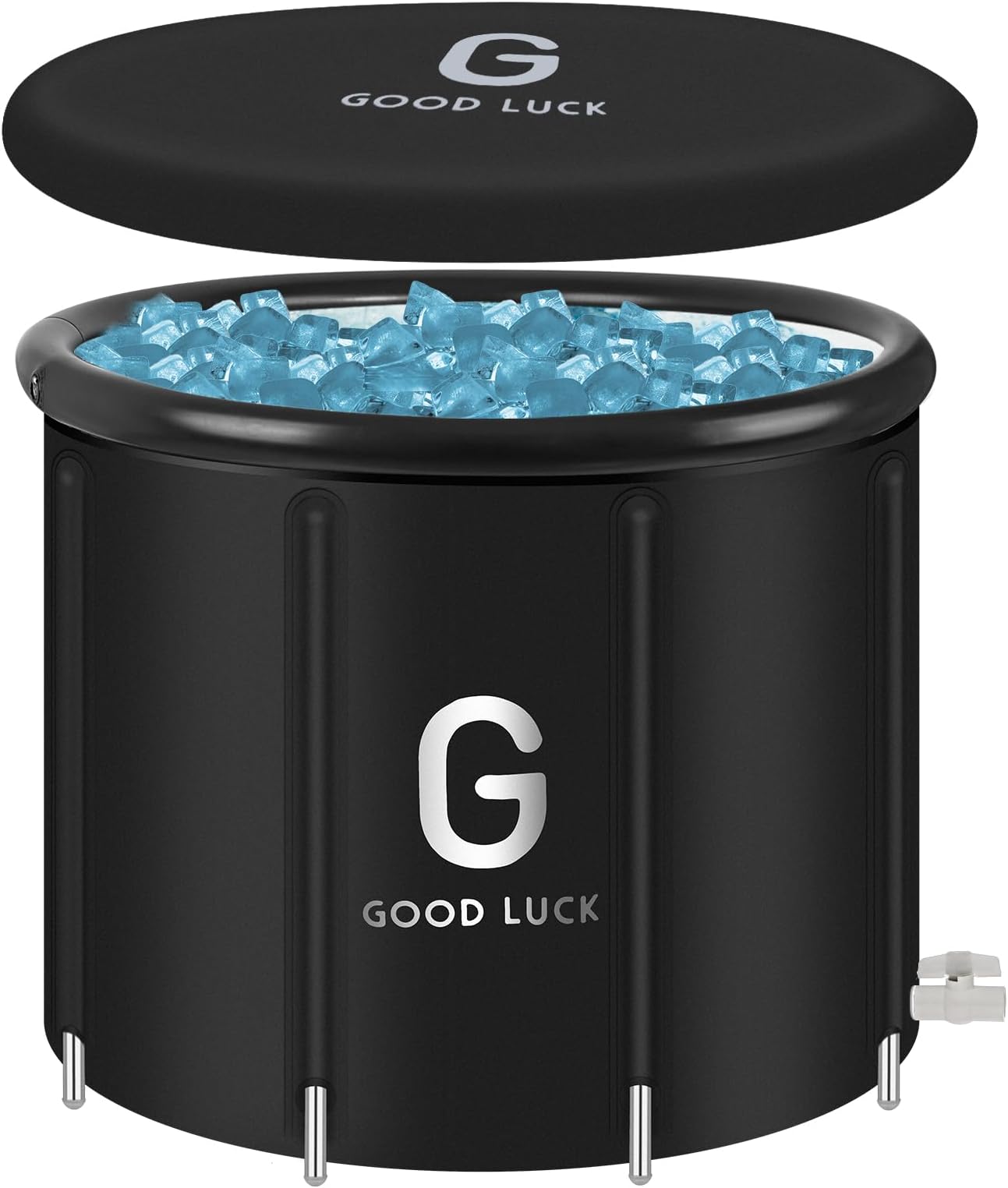 Ice Bath Tub Athletes, Upgraded Cold Plunge Tub Outdoor, Portable Ice Bath Cold Water Therapy Training, Ice Cold Therapy Bath, Adult Spa Ice Baths and Soaking, QEGNOBOK 34'' Ice Bathtub (xw8989)