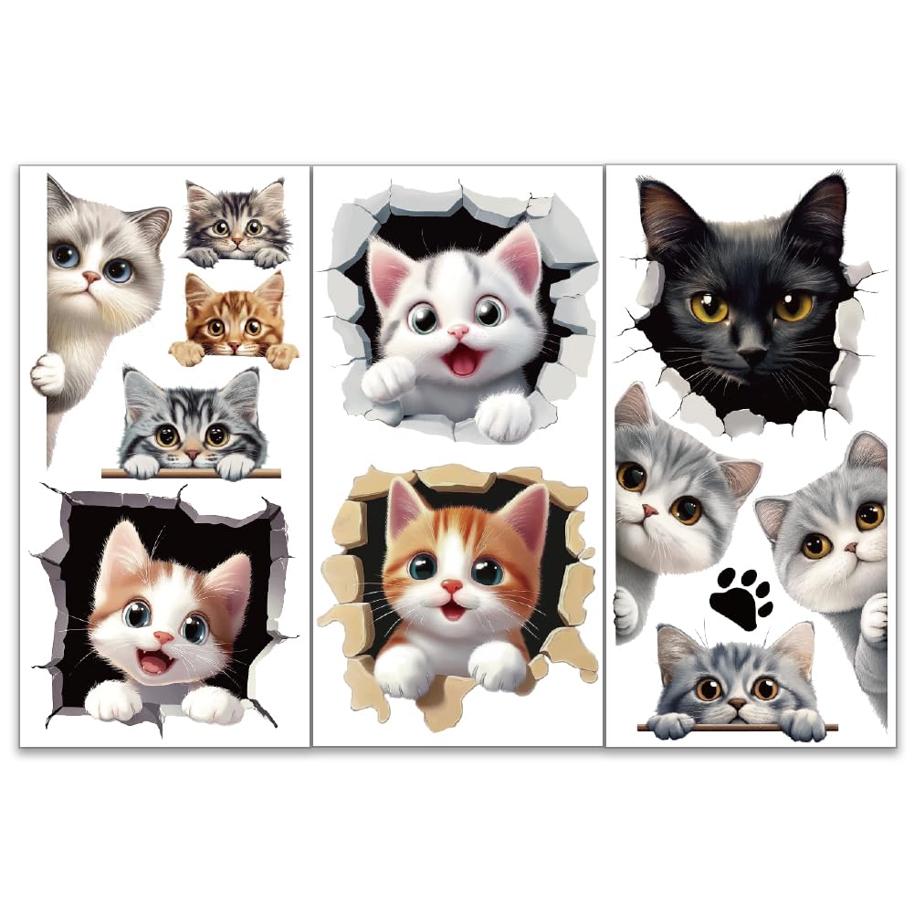 OLYCRAFT Lot De 3 Autocollants De Transfert Pour Meubles - 15,2 X 30,5 Cm - Avec Guirlandes De Fleurs - Autocollants Décoratifs Imperméables - Pour Chambre à Coucher, Salon