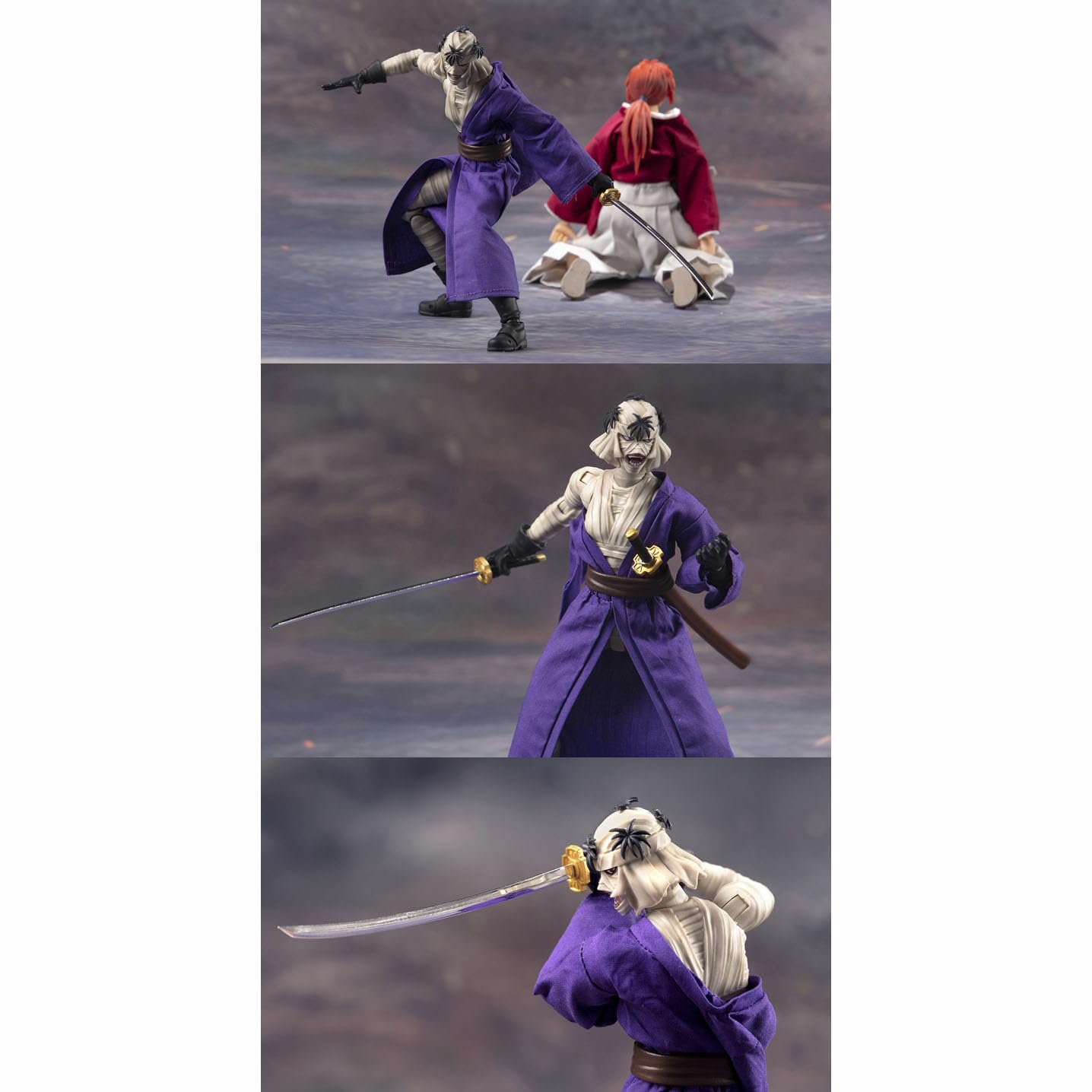 Amazon.com: 花田制造 Shishio Makoto,Himura Kenshin Action Figure