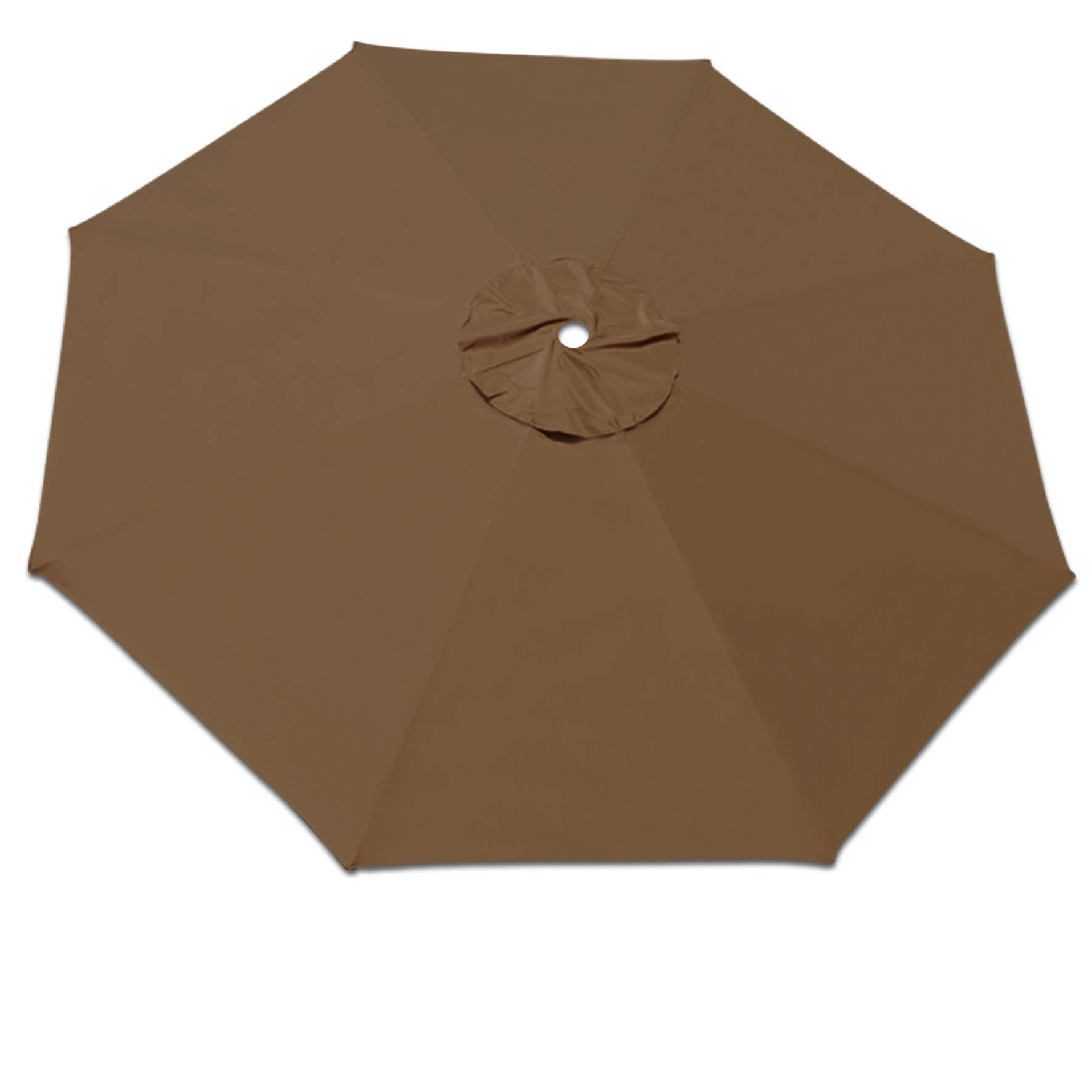Amazon Com Strong Camel Replacement Patio Umbrella Canopy Cover For 11 5ft 8 Ribs Umbrella Taupe Canopy Only Brown Garden Outdoor