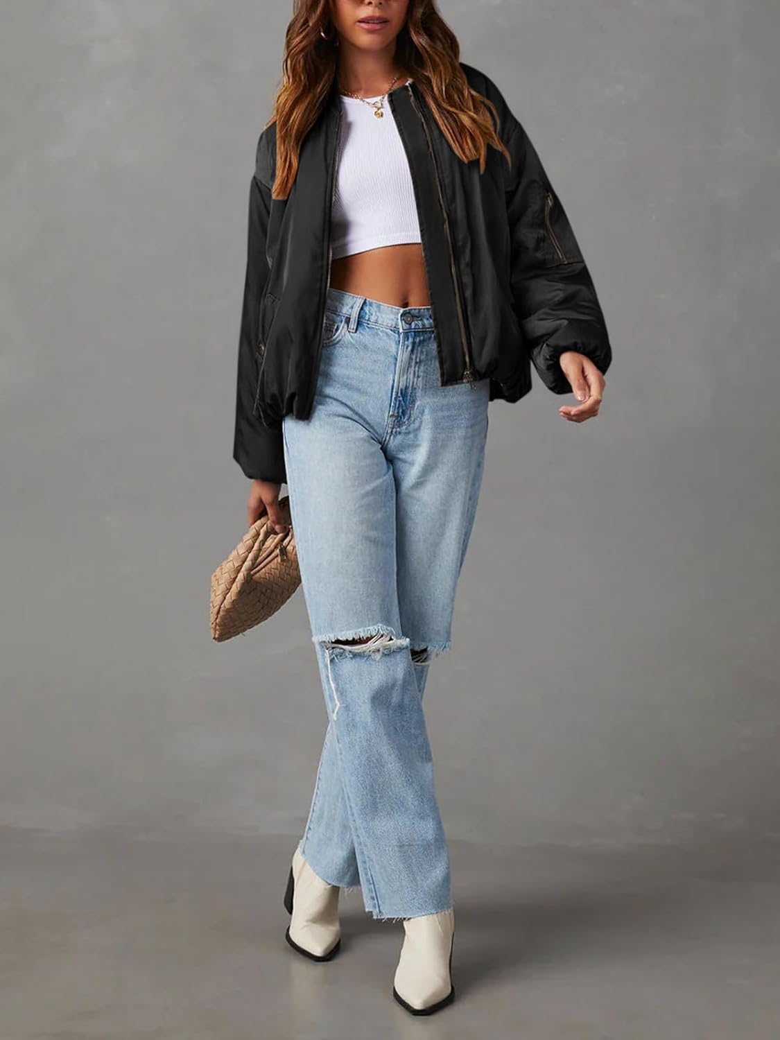 Tankaneo Womens Bomber Jacket