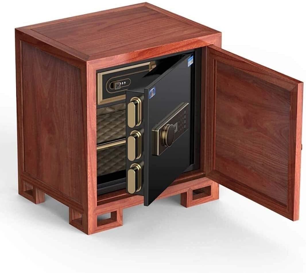 Fireproof Waterproof Safe Safes and Lock Boxes, Money Box Electronic Digital Fingerprint Home Steel Safe for Office Hotel Cash for Home Office Cash Use Storage,