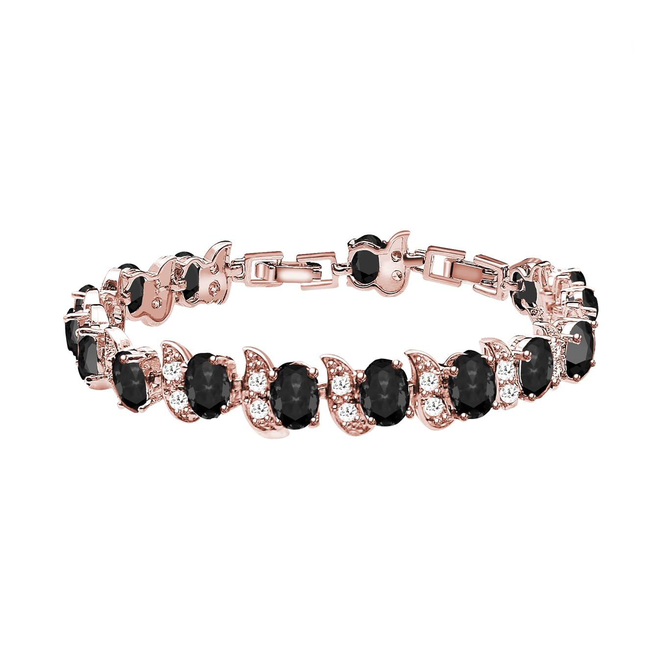 LMXXVJ Fashion Tennis Bracelet Created Emerald White Gold Plated Charm Bracelet Gifts Jewelry for Women