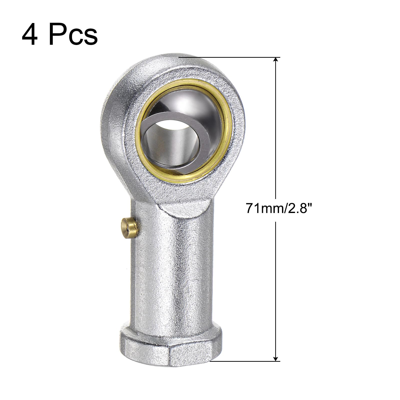 2 Cuscinetti A Sfera Snodati SI8T/K - Filettatura M8x1.25mm - Per Applicazioni Meccaniche - Foto 3