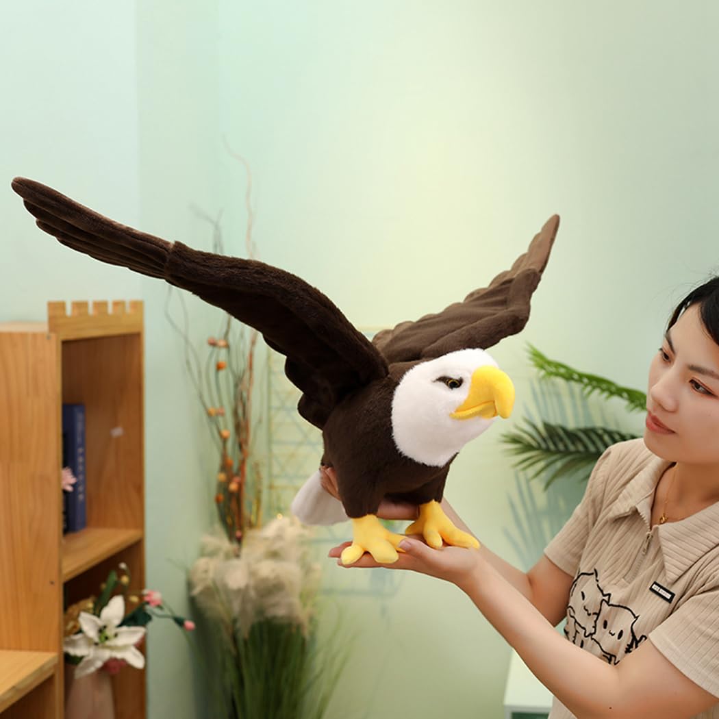 Amazon.co.jp: リアルハクトウワシ鷹のぬいぐるみ 大きい白頭鷲動物