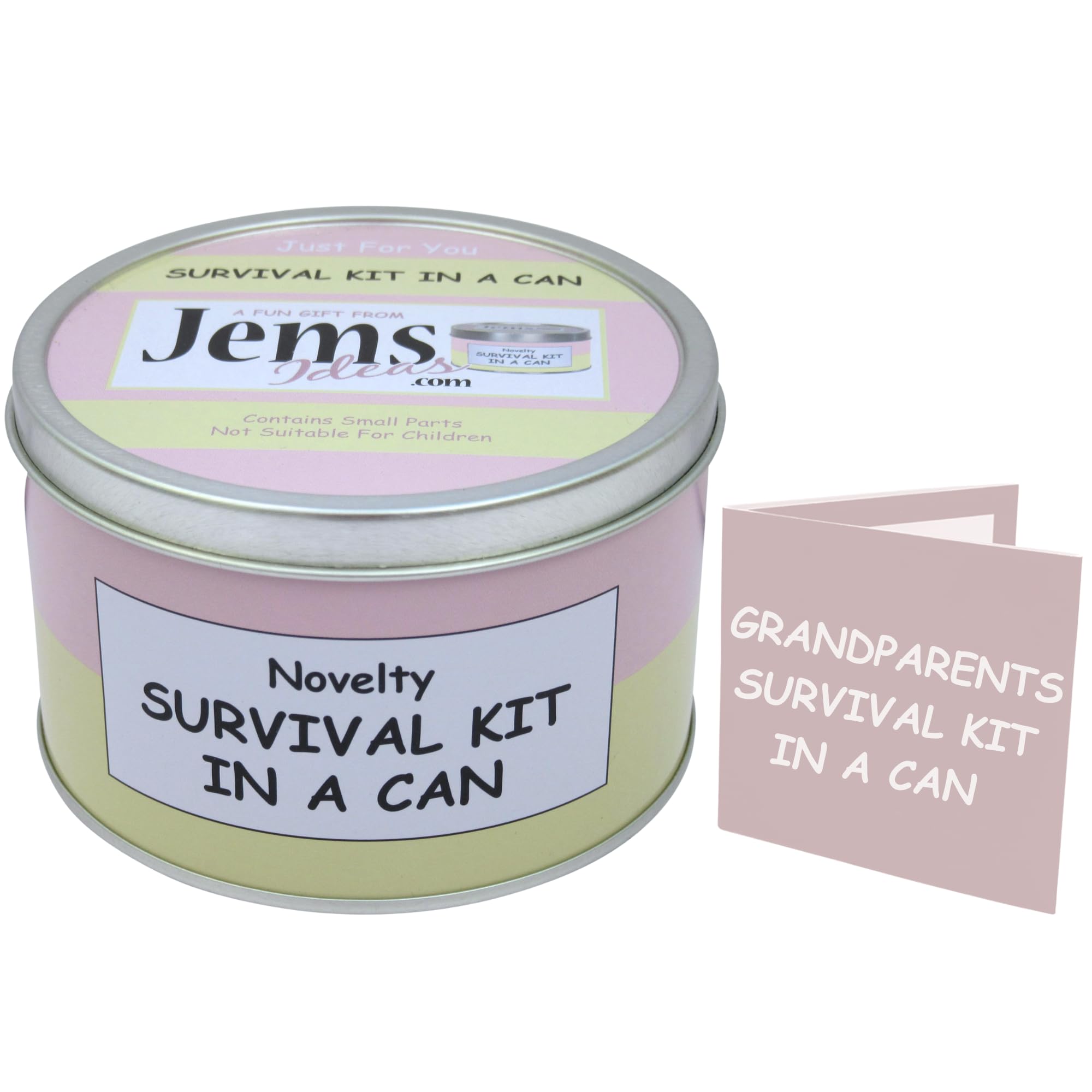 Grandparents Survival Kit in a Can – Funny Novelty Keepsake for Nana, Grandad, Grandma & Grandpa – New Baby, Birthday, Christmas or Grandparents Day Gift & Card in One — image 1