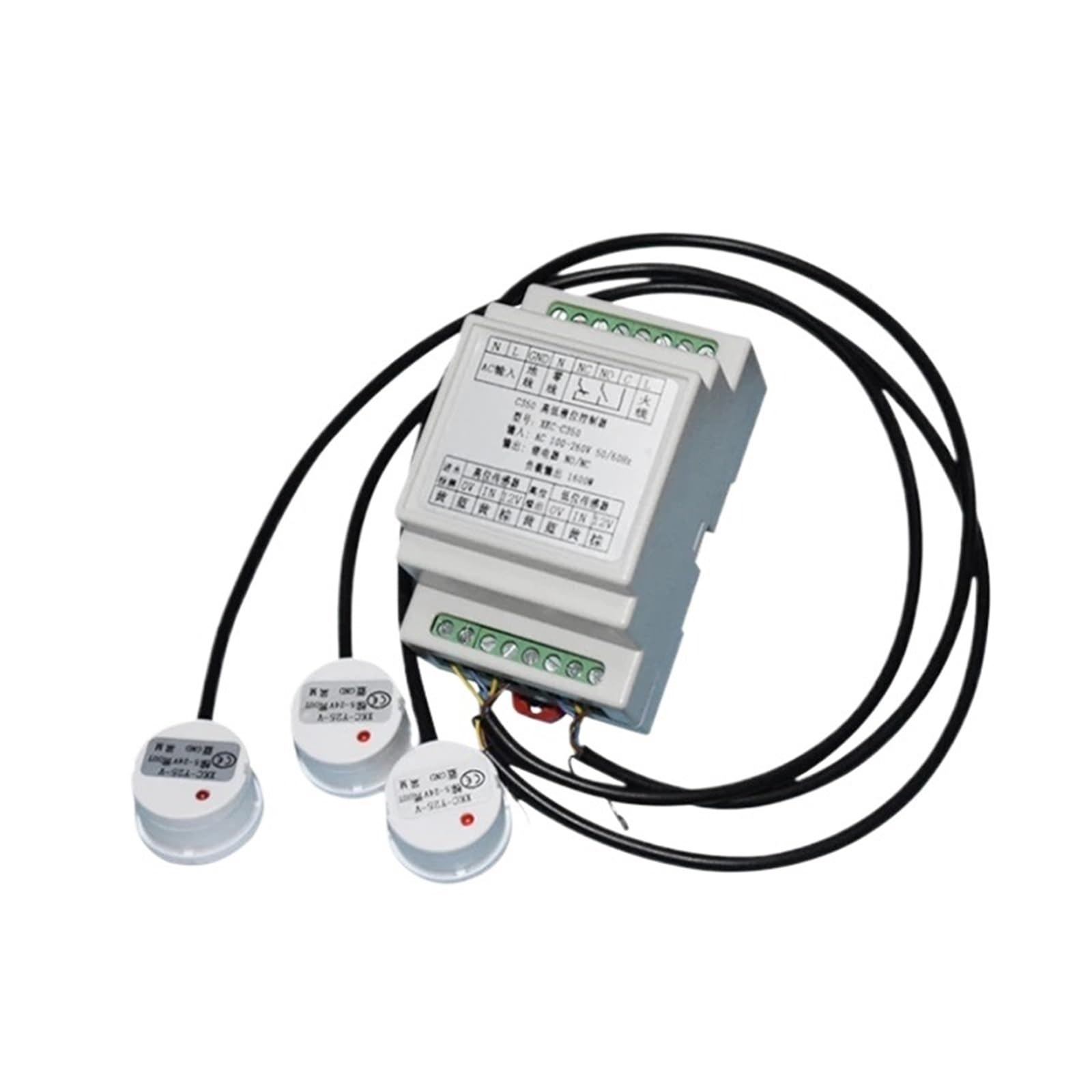 Controlador de nivel de líquido sin contacto con sensor, interruptor de flotador de inducción, bomba de agua, reposición automática de agua(XKC-C350-3P 5m)