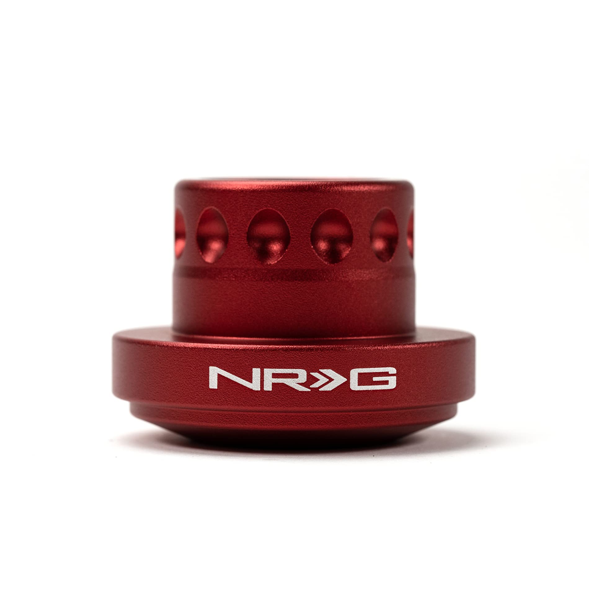 NRG Innovations Race Steering Wheel Quick Release Hub - Red Short Adapter For BMW Models