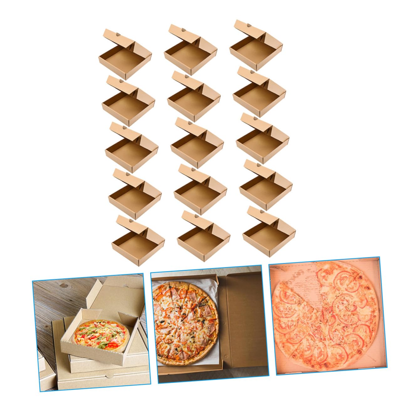 Caja de Pizza de 9 Pulgadas 15 Unidades de Papel Corrugado