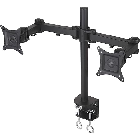 Tyke Supply Dual LCD Monitor Stand Desk clamp Holds up to 24" LCD Monitors