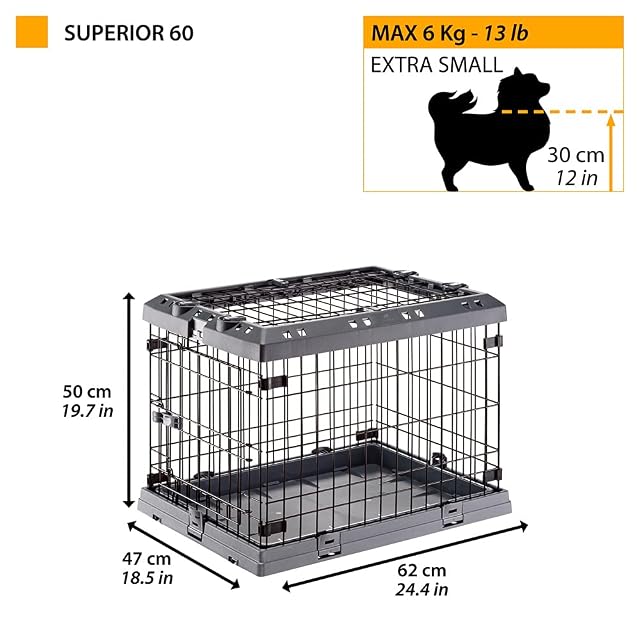 Foto 2 de 6 de FERPLAST Jaula Perro Superior 60