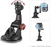 Honorall Action Camera Accessories Tripod Adapter for Car Suction Cup Mount + GoPro hero 7/6/5/4 / YI