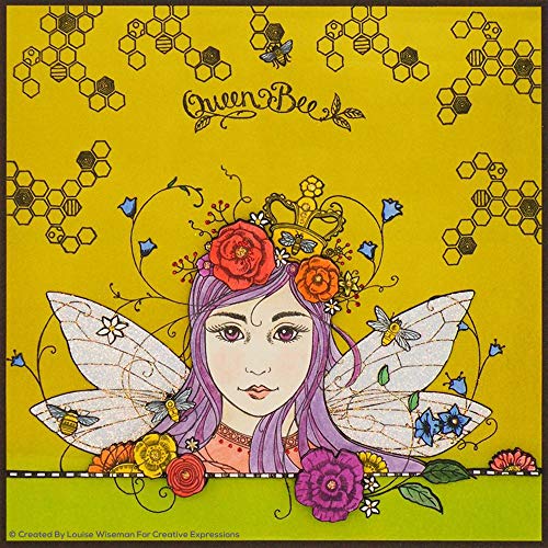 Pink Ink Designs Queen Bee-Clear Stamp, A5, Transparent - Image 4