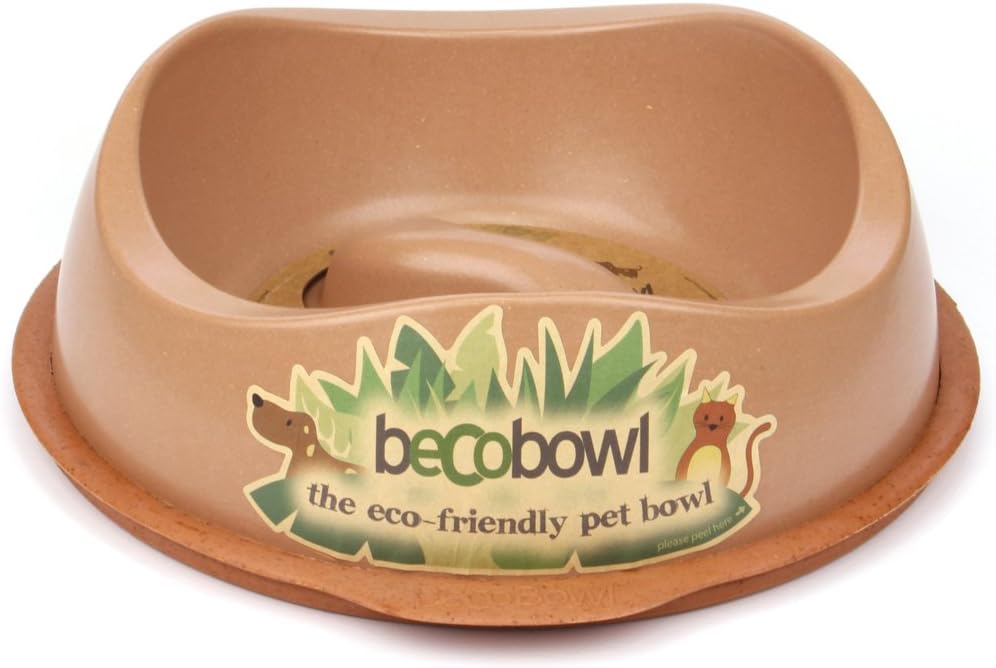 beco BecoThings Eco-Friendly Slow Feed BecoBowl - Brown