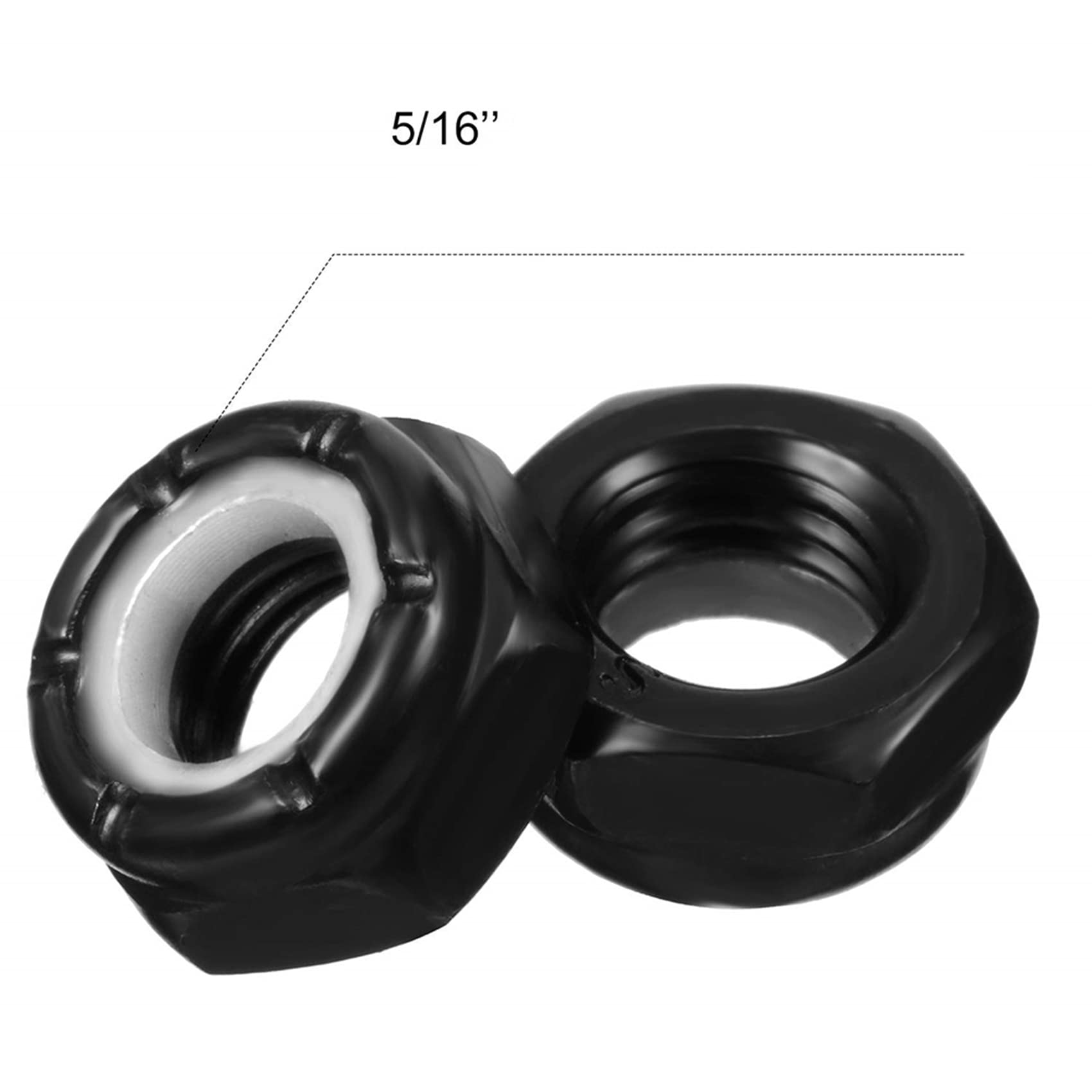 112-teiliges Skateboard-LKW-Hardware-Kit enthält Abstandshalter, Achsmuttern und Speed-Ringe für Skateboard und Longboard