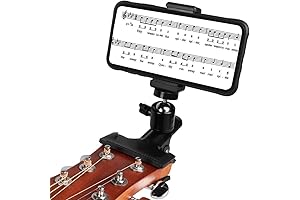 Mr.Power Guitar Bass Headphone Holder, Live Broadcast Bracket Clip for iPhone, Samsung...