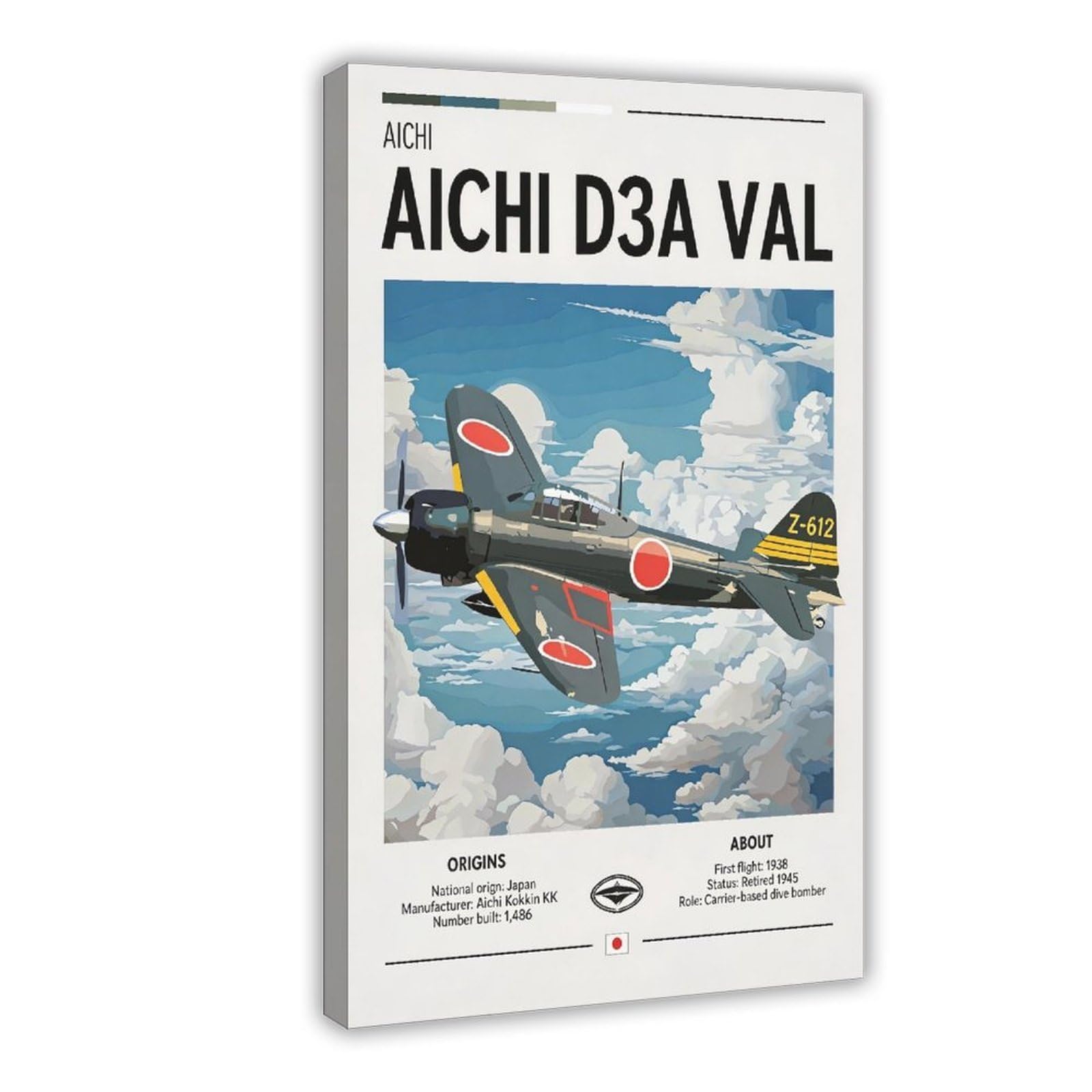 Bareronor Fighter Jet Canvas Poster for Dorm Room Decor Gift