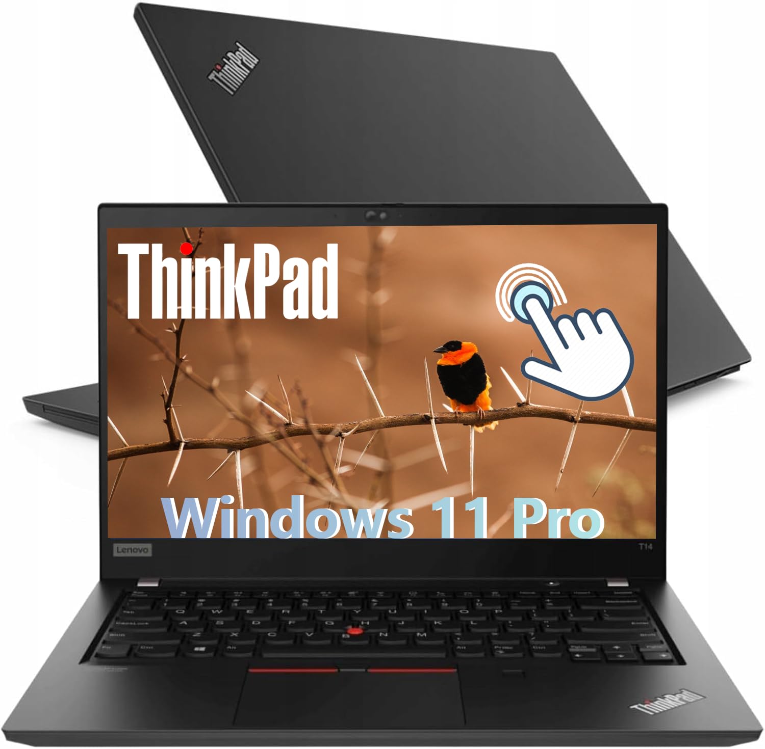 Lenovo Thinkpad T14 Gen 1 Touchscreen Business Laptop, 14" FHD (1920x1080), Intel Core i5-10310U, 16 GB RAM, SSD da 256 GB, Tastiera US QWERTY, Windows 11 Pro (Ricondizionato)