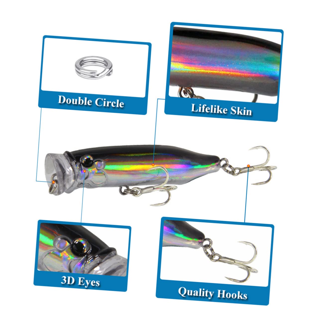 15 Pezzi Esche Da Pesca Gancio Per Esche Da Pesca Esche Per Basso Attrezzatura Da Pesca A Mosca Esche Per Trota Esche Per Pesci In Metallo Esca Per Pesci Esca Per Pesci Esca Per