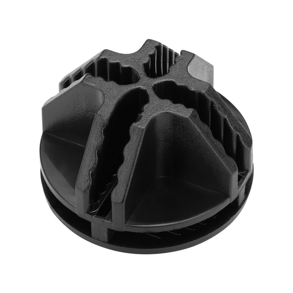 LANGRIA Wire Cube Plastic Connectors for Modular Organizer Closet and Wire Grid Cube Storage Shelving Unit, Set of 8 (Black)