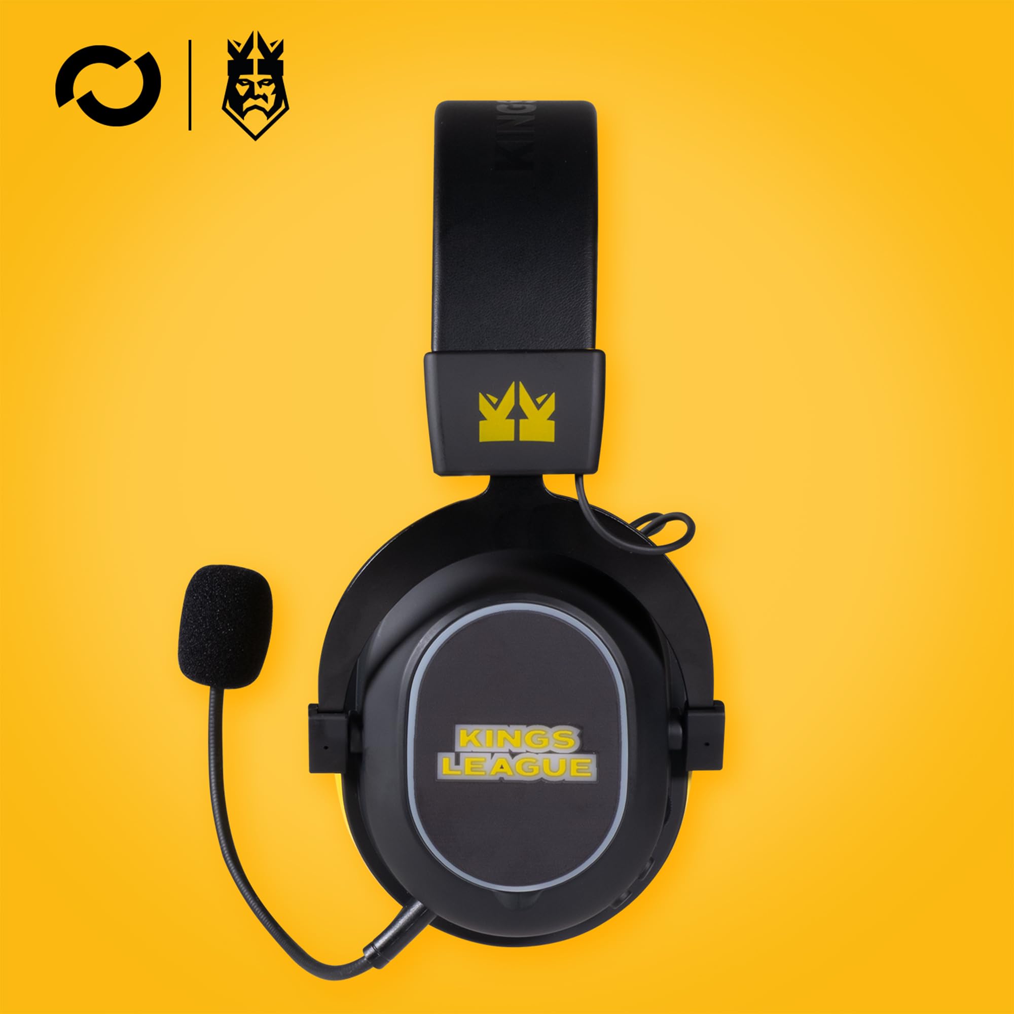 Blade - Kings League | Wieloplatformowe bezprzewodowe słuchawki do gier - Niskie opóźnienie 2,4 GHz i Bluetooth | Płyty magnetyczne wymiennego sprzętu | Wyjmowany mikrofon (gniazdo 3,5 mm)
