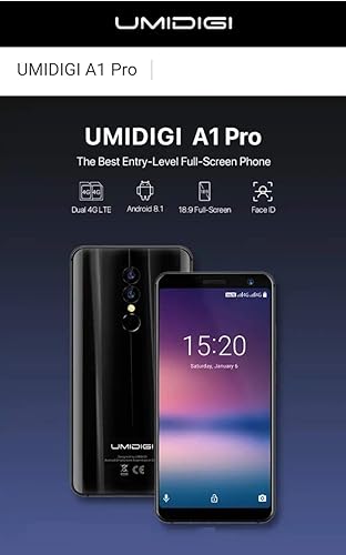 UMIDIGI PRO 5 5 pollici rapporto 18 smartphone Android 8 1 Dual 4G MTK6739 Quad Core 1 5 GB fotocamera tripla riconoscimento facciale batteria 3150 mAh Nero UMIDIGI PRO 5 5 pollici rapporto 18 smartphone Android 8 1 Dual 4G MTK6739 Quad Core 1 5 GB fotocamera tripla riconoscimento facciale batteria 3150 mAh Nero