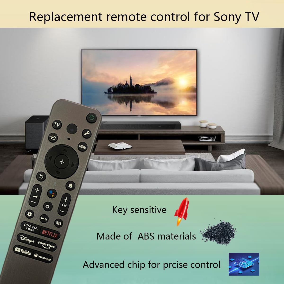 Amazon.com: RMF-TX910U Voice Remote Control Replacement for Sony