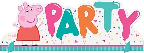 Centro de mesa Peppa Pig  Multicolor  Papel  Decoración  1 pieza disponible en Yaxa Venezuela