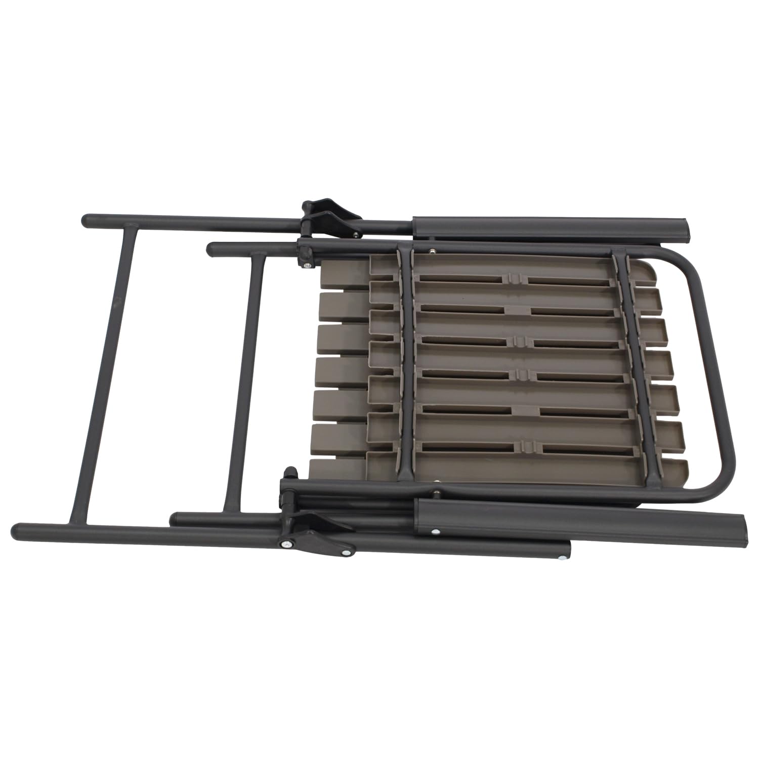 DEGAMO Klappsessel Campingstuhl ASCIANO, Metall anthrazit + Kunststoff in Holzoptik grau, klappbar, wetterfest, Outdoor