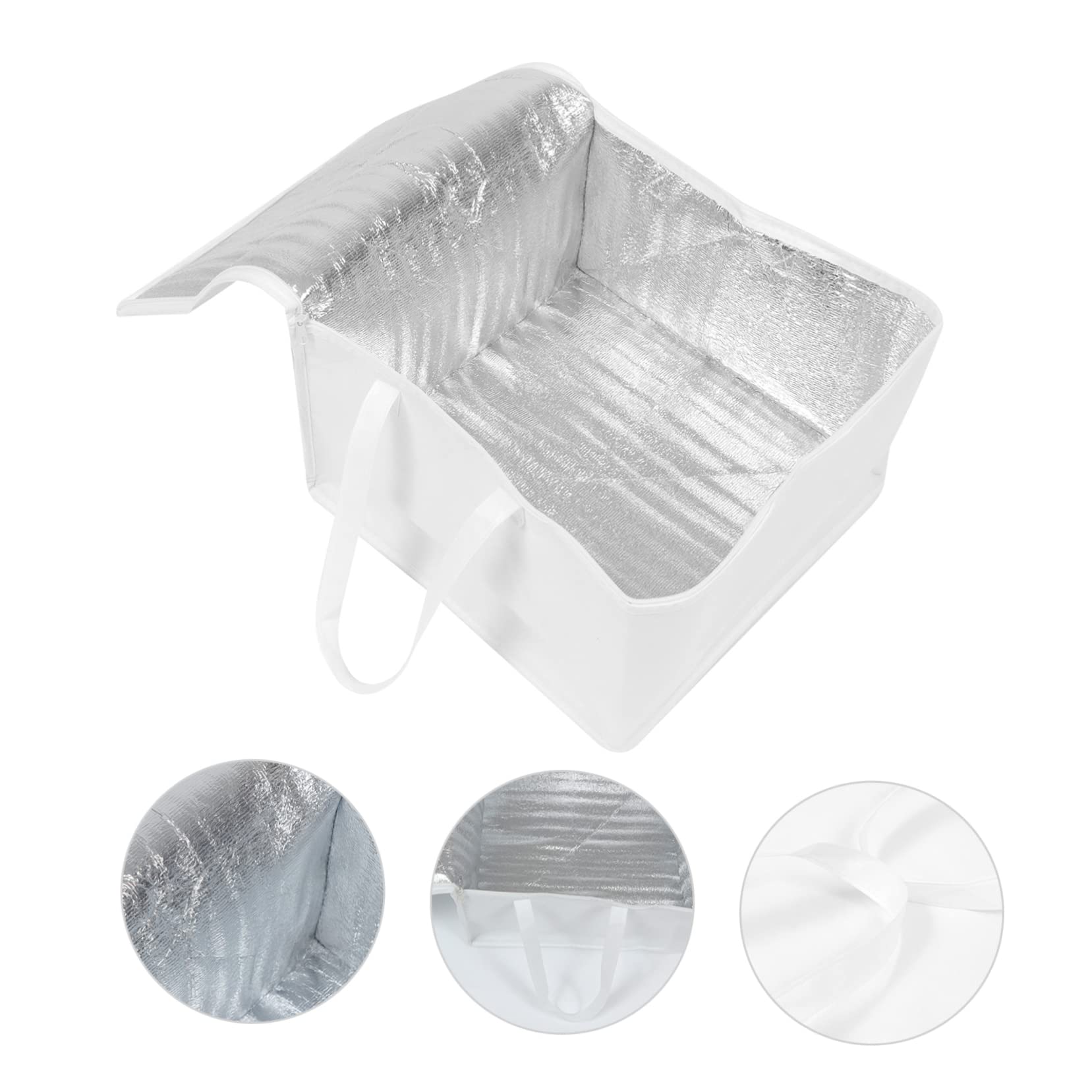 Alipis Portable Insulated Food Bag for Take out Cake Storage Lightweight Cloth Material for Outdoor Travel Camping and Picnics Bag Random Color