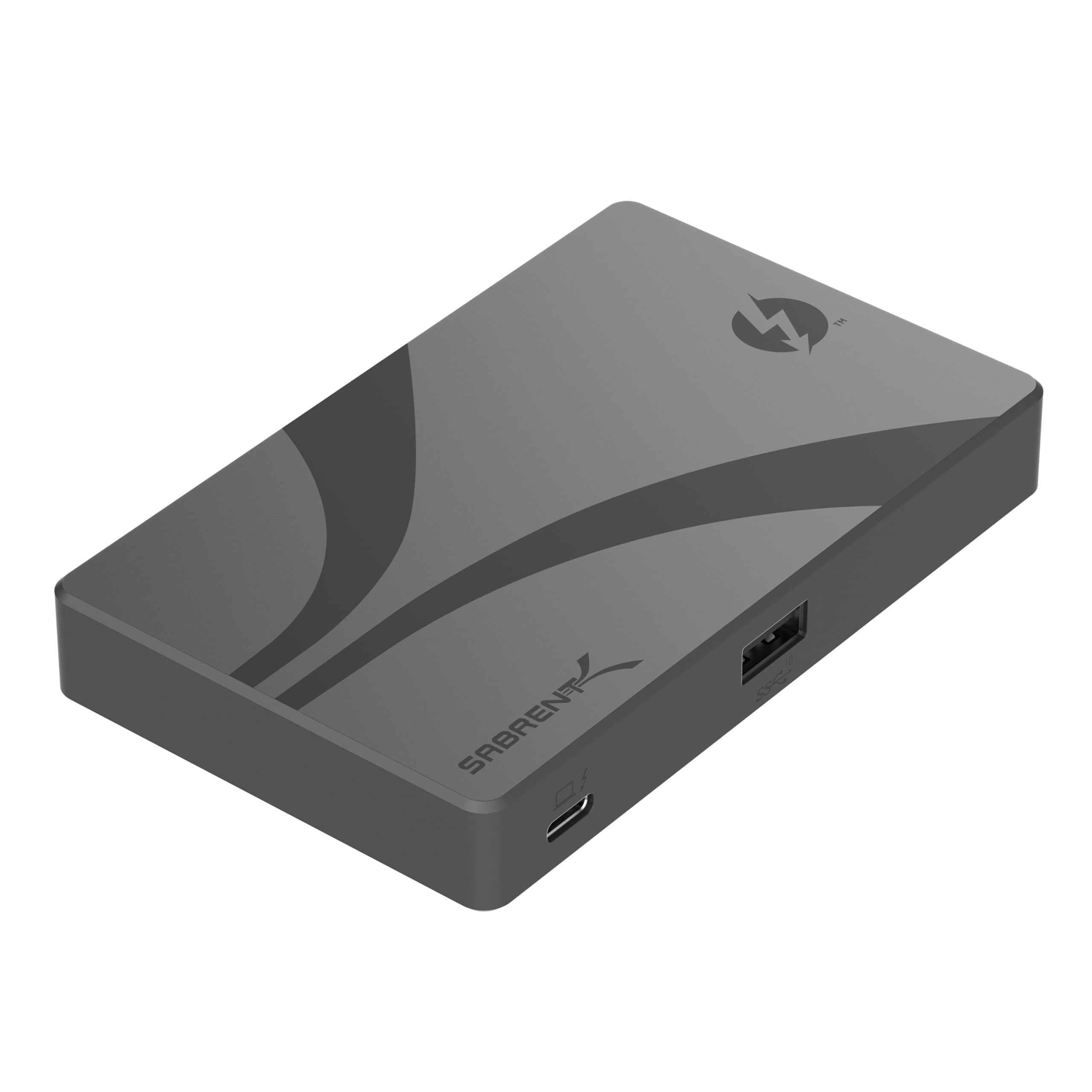 Hub Thunderbolt 4 SABRENT con ricarica a 60 W per laptop, dock USB C, supporta 2 monitor 4K 60 Hz o 1 4K 144 Hz, 5K 6K 8K @60 Hz (DSC) Cavo TB4 certificato incluso (HB-TBT4)