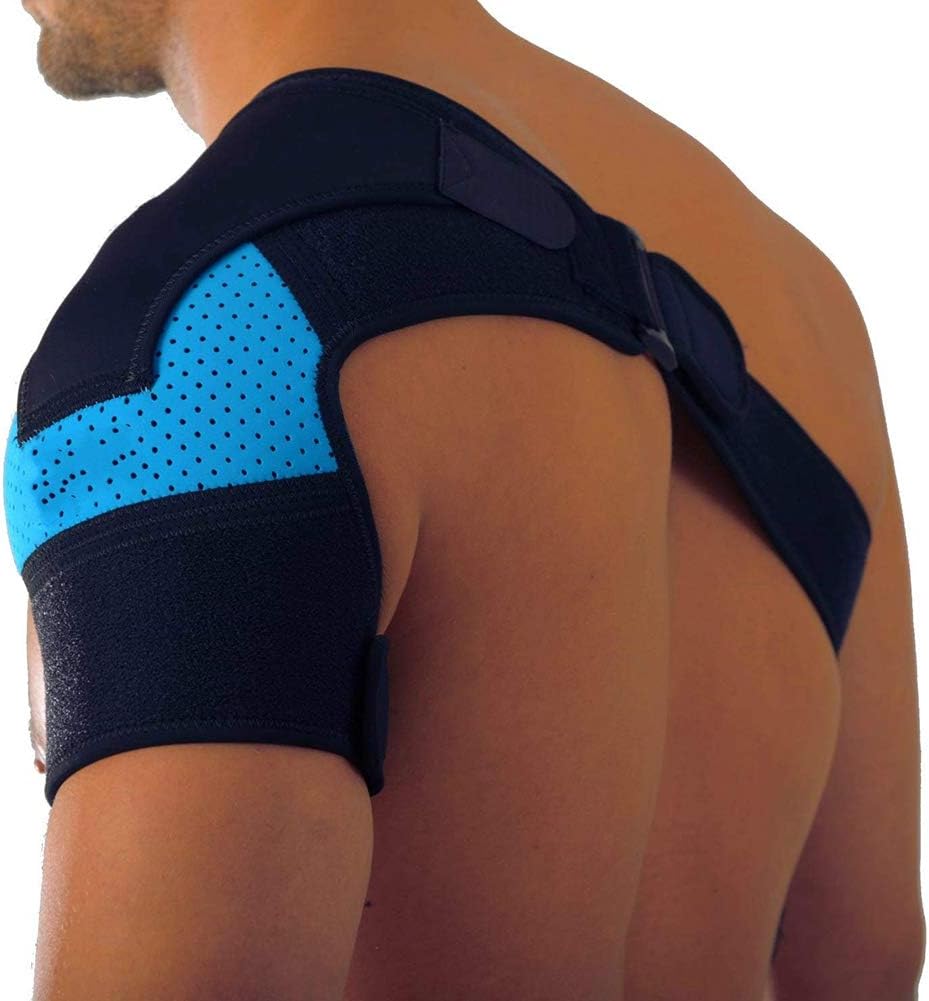 Baywell Shoulder Support Brace with Ice Packs Reusable for Injuries, for Men and Women, for Labrum Tear, Support, Compression, Pain Relief, Immobilizer for Rotator Cuff, with Pressure Pad : Health & Household
