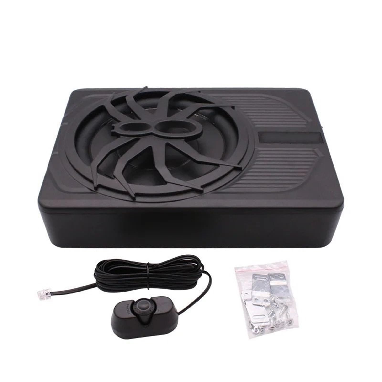 Tweeters para Coche Tweeter Sistema de Audio para automóvil de 120 W RMS: subwoofer Activo de 10 Pulgadas, Graves Puros y Altavoces ultradelgados Debajo del Asiento.
