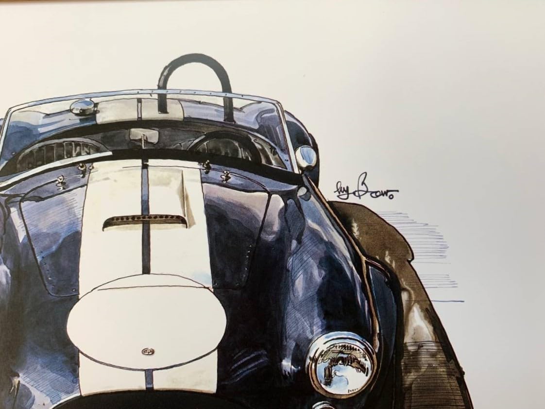 Bow　池田和弘氏　MINI1300Sイラストジグソーパズル完成品 Amazon.co.jp: □BOW。池田和弘『MG-A』B5サイズ 額入り 貴重