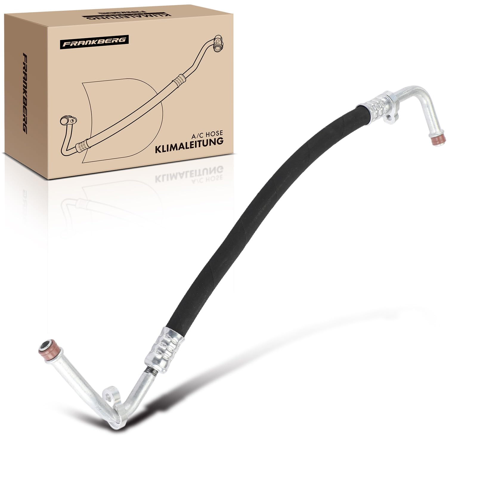 Frankberg Tubería de alta/baja presión aire acondicionado | Compatible con: Scénic II JM0/1, M.e.g.a.n.e II Coupé-Cabriolet EM0/1, Grand Scénic II JM0/1, M.e.g.a.n.e II Saloon LM0/1