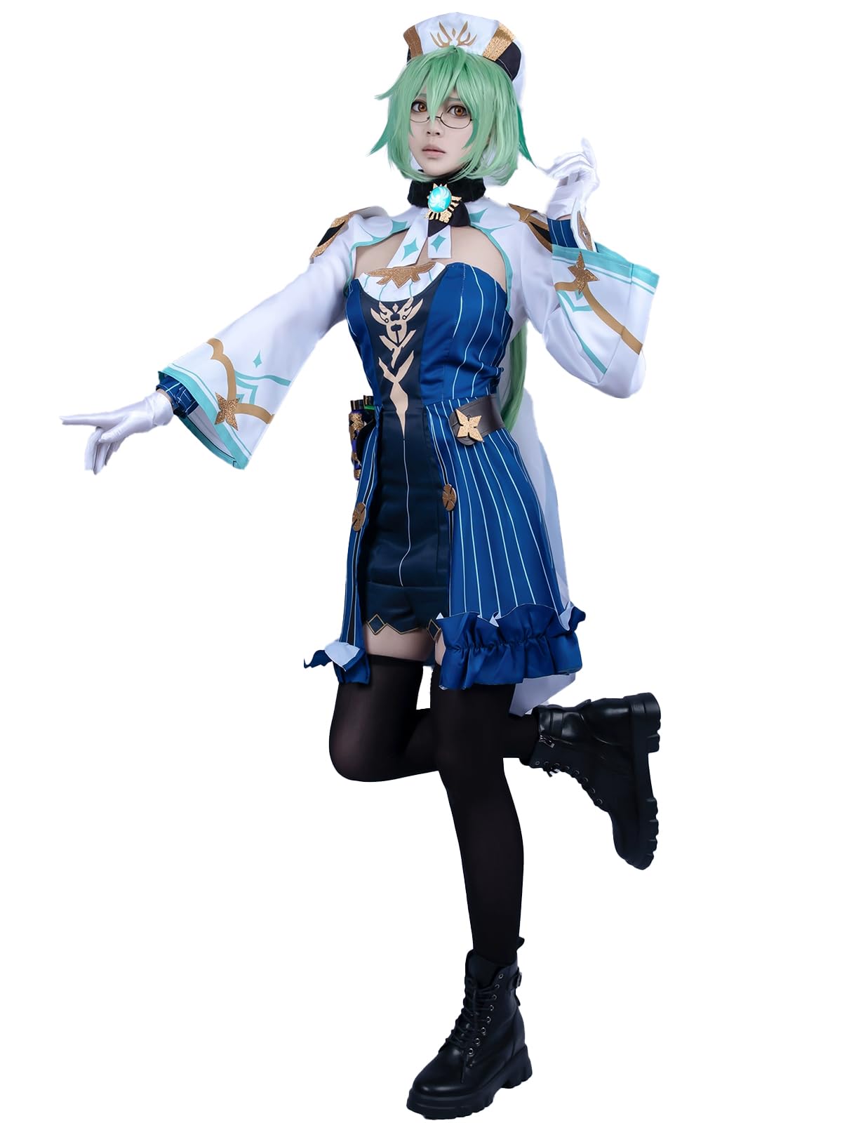 OSIAS Genshin Impact Sucrose Cosplay Outfit Sucrose Costume(M) — image 1