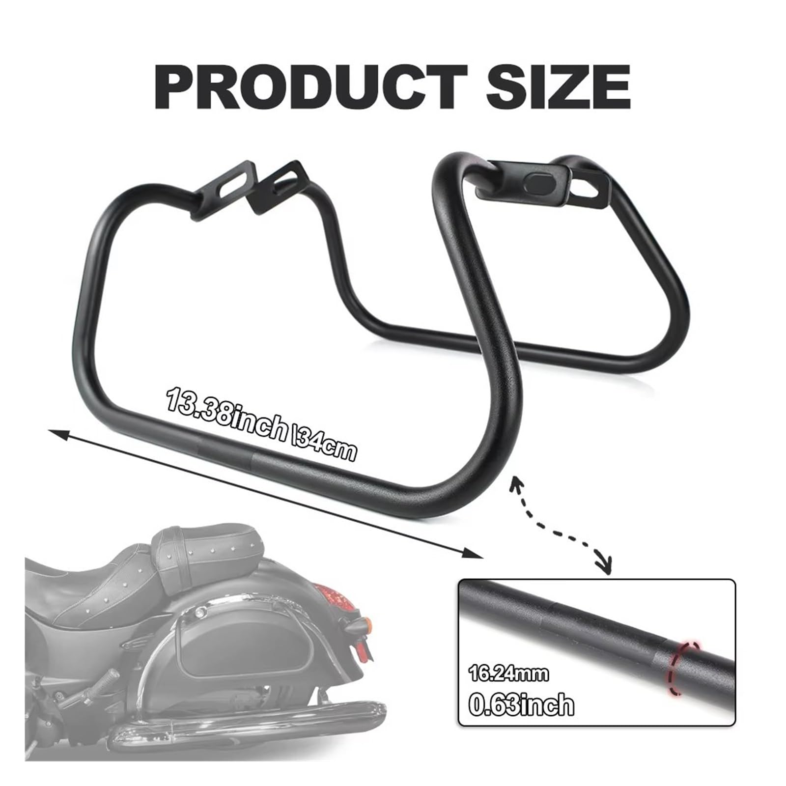 Paramotore Tubolare Per Indian Per Dark Per Horse 2014 2015 2016 2017 2018 2019 2020 Protezione Borse Laterali In Acciaio Moto Barra Protezione Paraurti Motorcycle motore Paraurti
