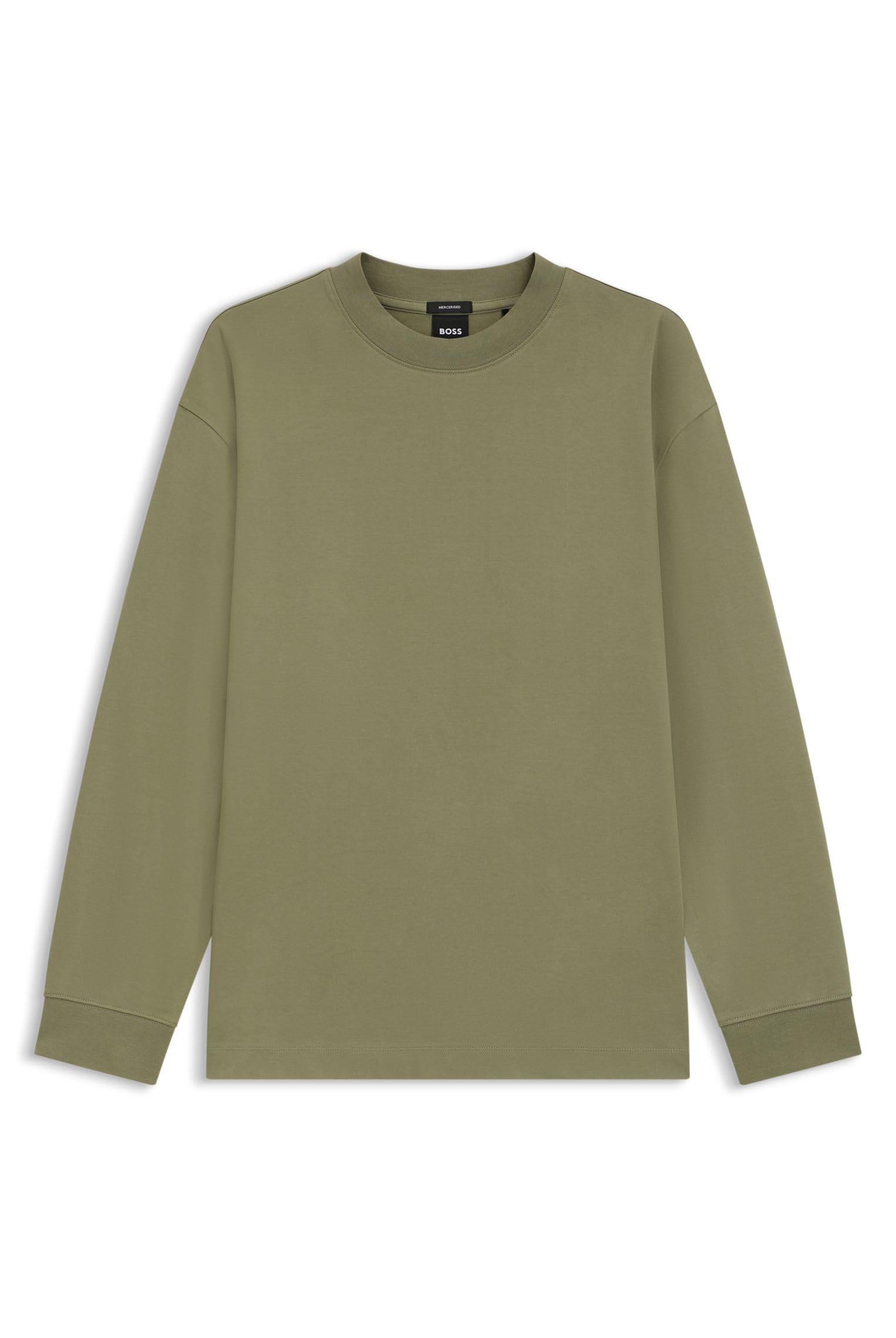 BOSS Herren C-Tubby 11 Relaxed-Fit Longsleeve aus merzerisierter Baumwolle