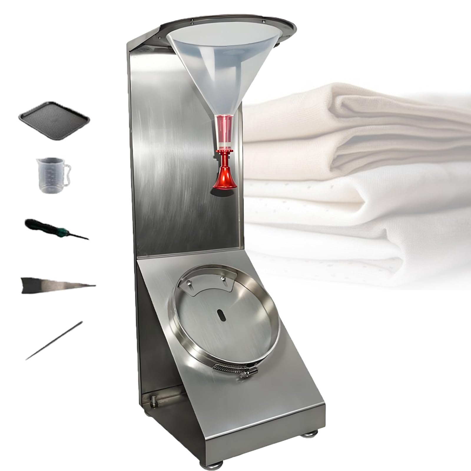 Atwynd Fabric Spray Rating Tester with Adjustable Height Nozzle, Textile Water Resistance Test Equipment, Water Repellency Testing, for Melt-Blown Cloth & Textile Waterproofing