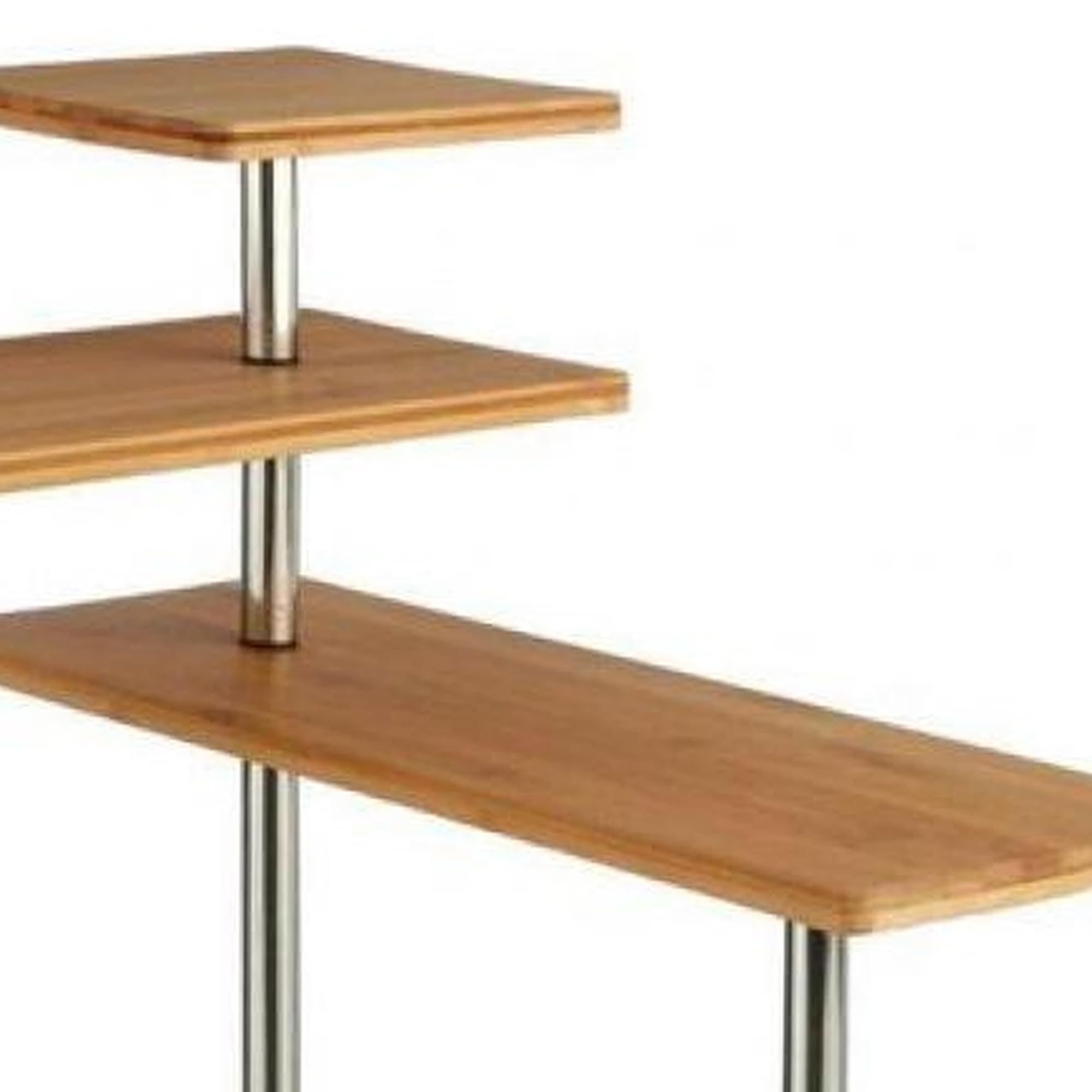 WELL HOME - Mensola angolare in bambù per cucina, compatto ed elegante, 45 x 43 x 38,5 cm