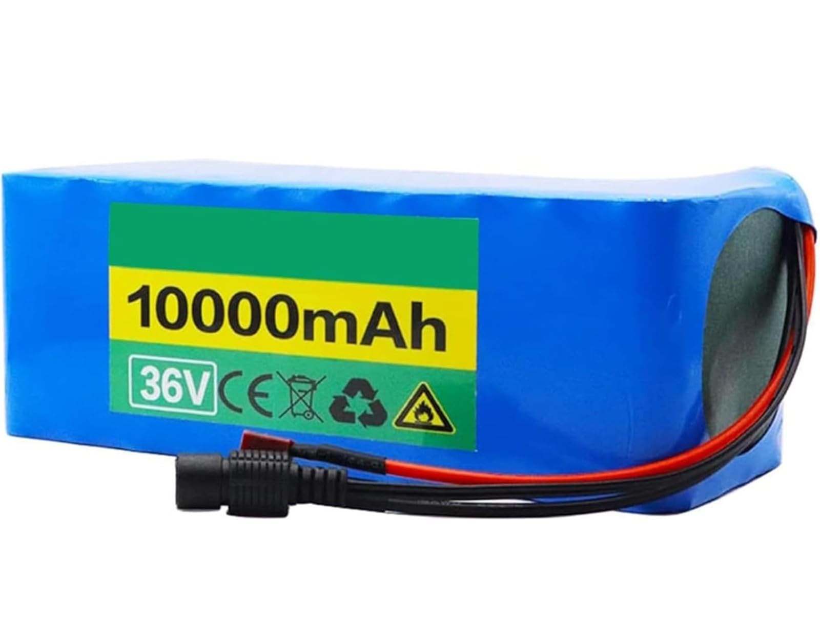 Batería de Iones de Litio (36 V, 10 Ah, 36 V, 10S4P), Impermeable, de PVC, de Alta Potencia, para Motores de 250 W, 350 W y 500 W 36V 10AH,XT60 Plug