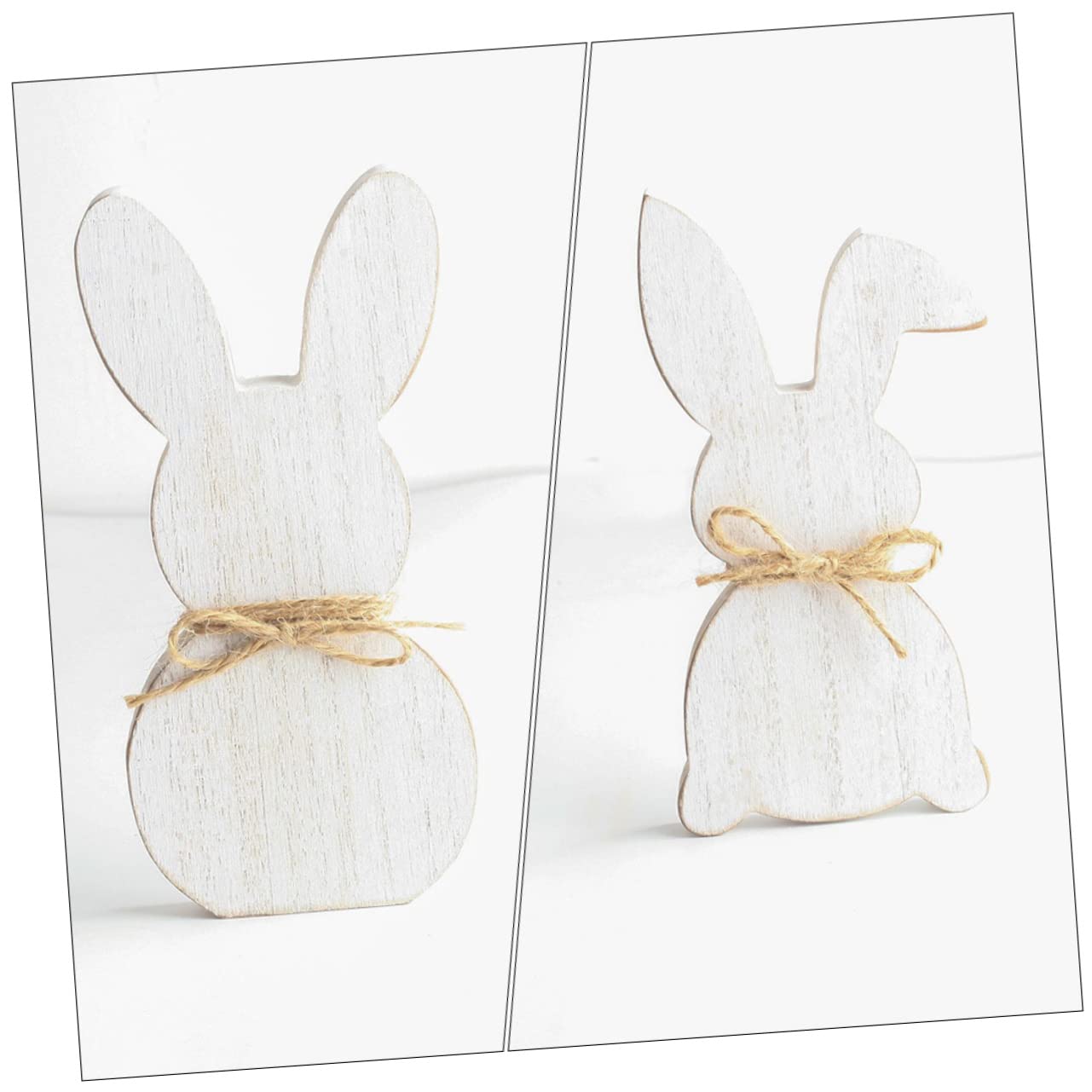 NUOBESTY 5 Set Coniglietto Di Pasqua Decorazione Camera Letto Bedroom Decoration Novità Maiale Fieno Accessori Fai Da Te Per Decorazioni Fai Da Te Di Pasqua Di Legno 3 Pezzi * 5