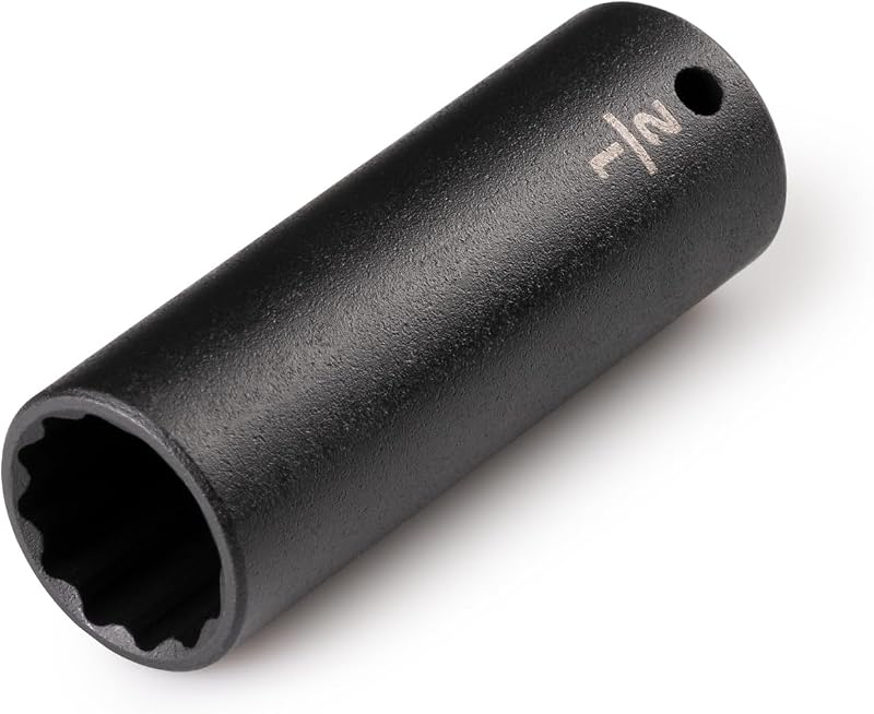 Soquete de Impacto TEKTON com Encaixe de 6,35 mm (1/4 pol.), Sextavado de 12 Pontos e Profundidade de 12,7 mm (1/2 pol.) SID03213