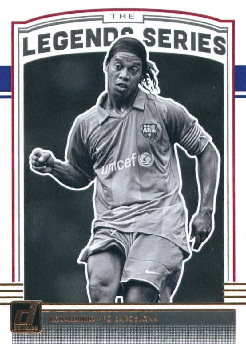 2018-19 Donruss Legends Series #2 Ronaldinho FC Barcelona Soccer Card