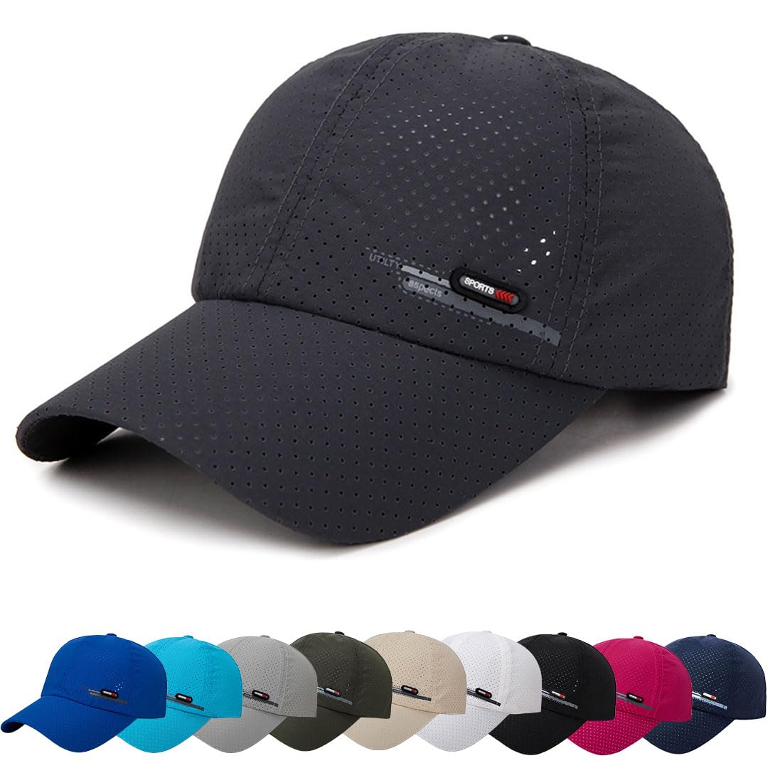 Gorra de BéIsbol de Transpirable para Hombre Gorra el Sol Moda Gorra Running Hombre Mujer Ajustable Sombrero Verano Gorra Beisbol - 2