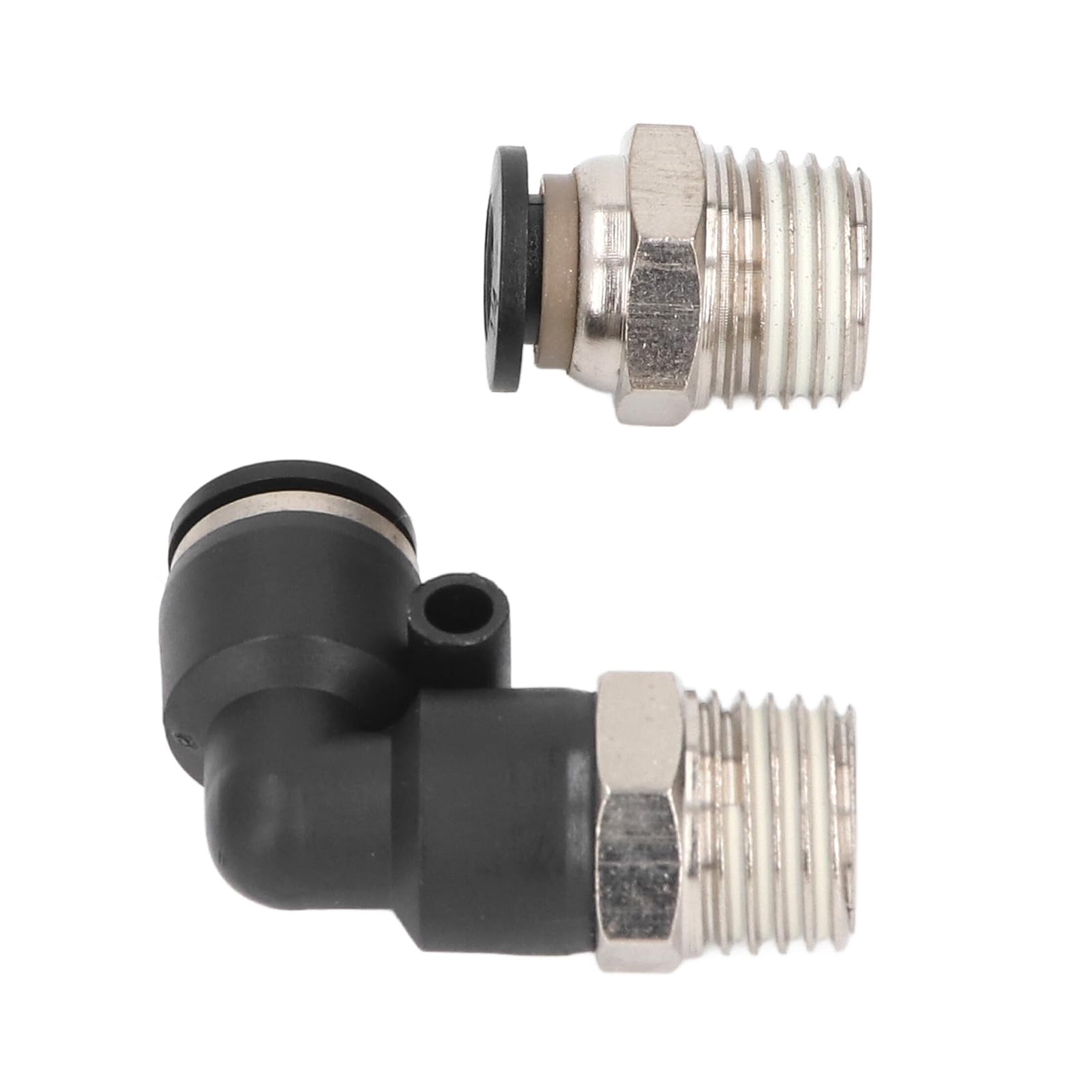 Kit di Raccordi Pneumatici da 30 Pezzi Connettori Versatili per Raccordi Rapidi per Linee D'aria per Tubi in PU PA PE PVC in Metallo ABS