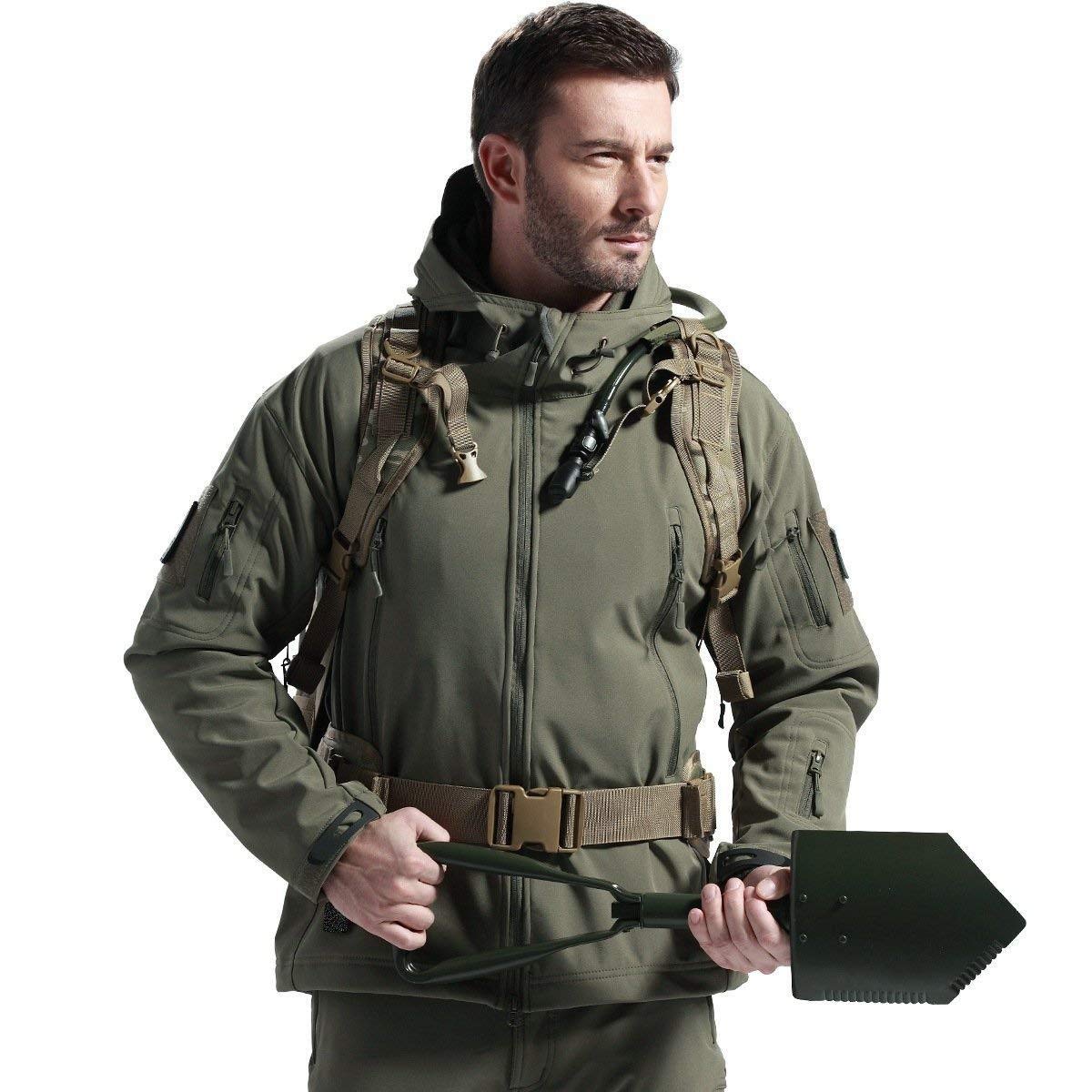 FREE SOLDIER Kurtka Taktyczna Męska Softshell Outdoor Czarna