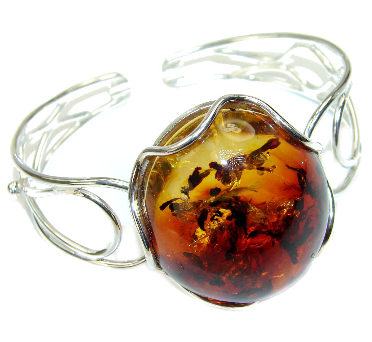 SilverRush Style Amber Womens Bracelet 925 Sterling Silver