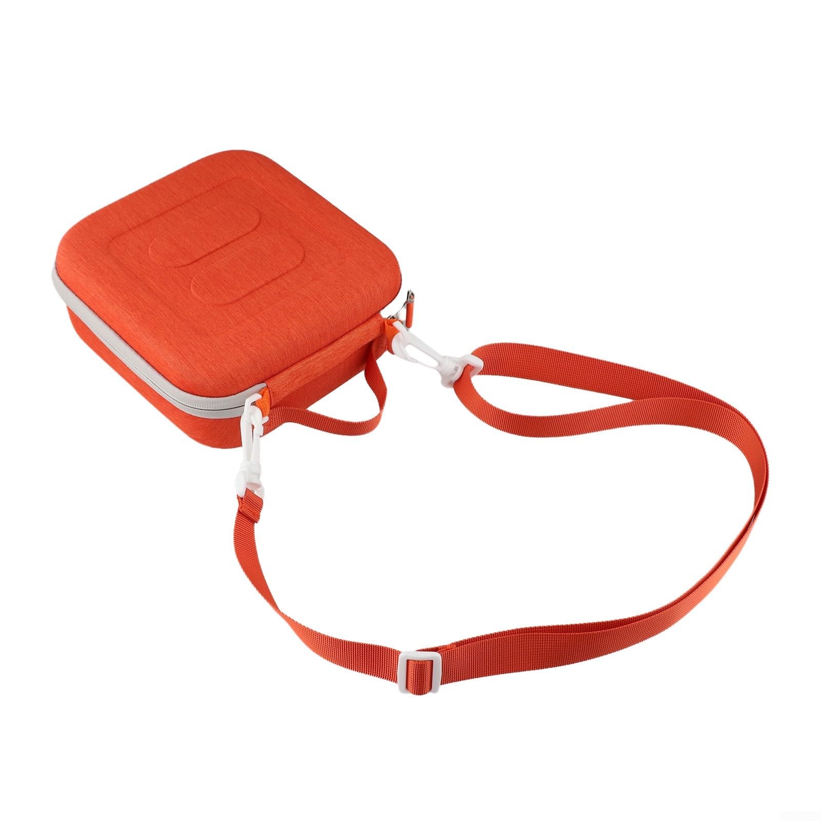 Étui de voyage avec protection EVA et sangle réglable pour Yoto Mini édition 2024 Sécurité et portabilité pour accessoires audio (Orange)